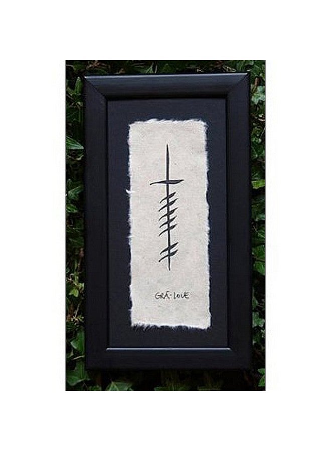 Biddy Murphy Irish Blessings Wall Art Gaelic Blessing Gra Meaning Love Ireland Painting Handmade Paper in Black Frame Made in Co. Roscommon, Ireland - Image 2