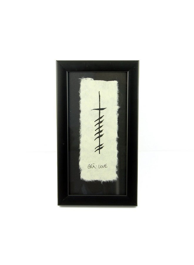 Biddy Murphy Irish Blessings Wall Art Gaelic Blessing Gra Meaning Love Ireland Painting Handmade Paper in Black Frame Made in Co. Roscommon, Ireland - Image 1