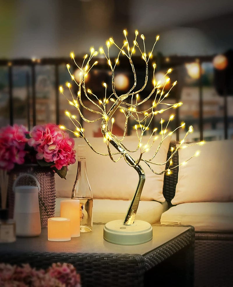 MINDRISERS Tabletop Bonsai Tree Light LED Tree Lamp Fairy Light Tree with 8 Modes 6 Hrs Timer Artificial Tree with Lights USB Battery Operated Lighted Bird Tree Indoor for Home Decoration