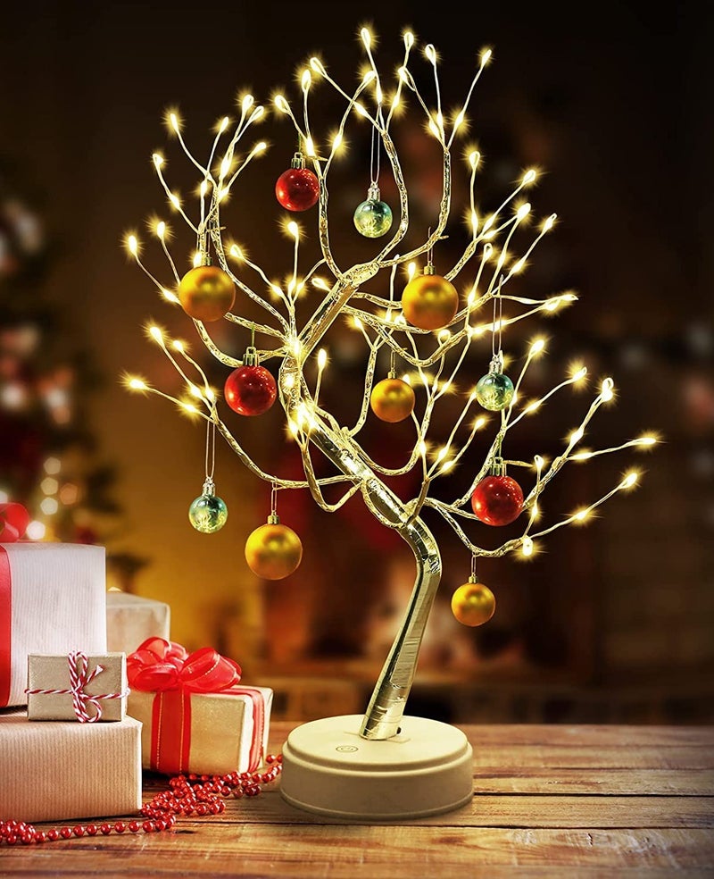 MINDRISERS Tabletop Bonsai Tree Light LED Tree Lamp Fairy Light Tree with 8 Modes 6 Hrs Timer Artificial Tree with Lights USB Battery Operated Lighted Bird Tree Indoor for Home Decoration