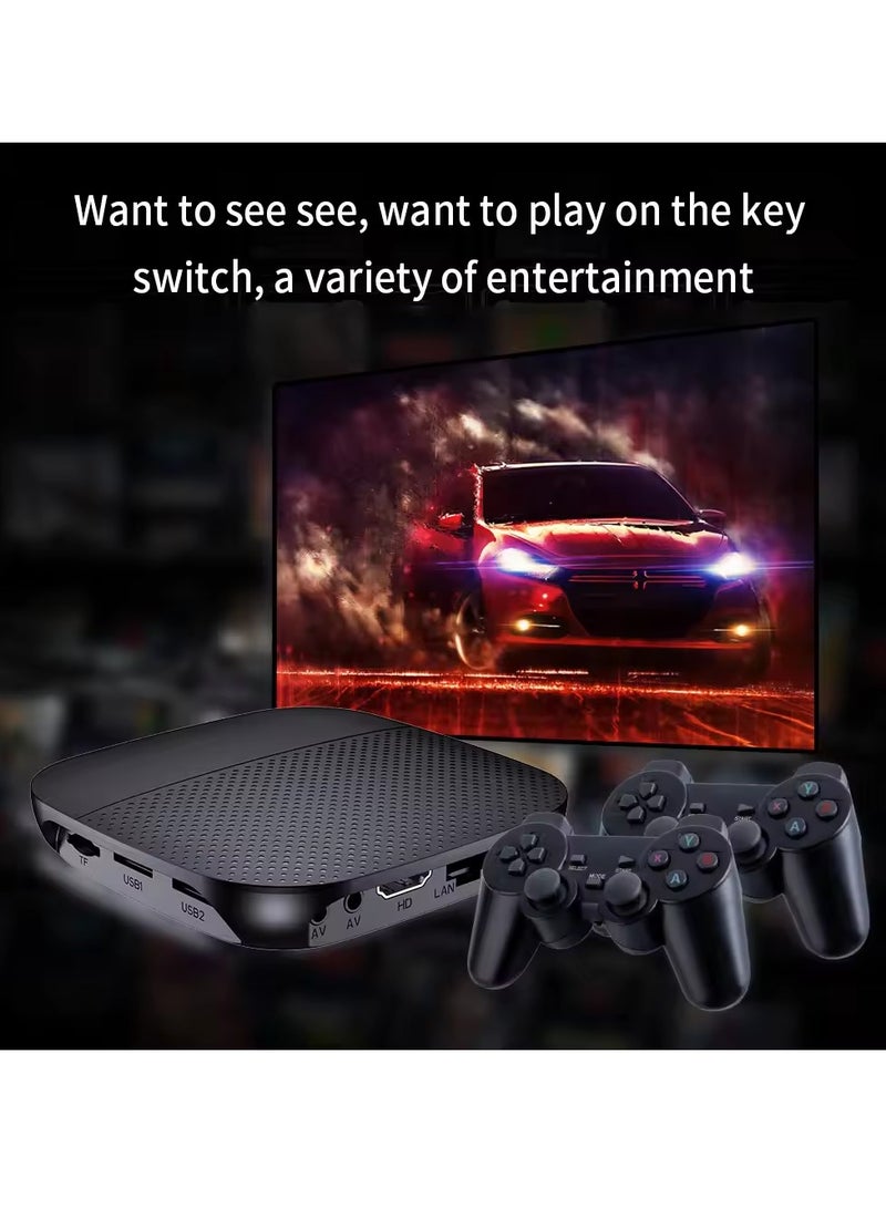 4K Android  Dual System HD TV BOX Video Game Console 64GB x2 Mini Wireless Gamepad - Image 3