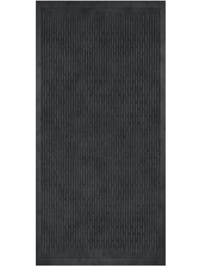 Sweet Home Stores Sc Rubber Doormat, Black, 24" X 36" - Image 1