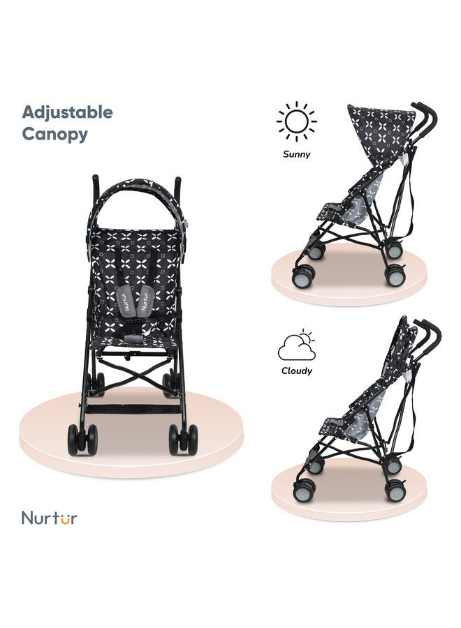 Nurtur Rex Buggy Stroller Multicolor Lightweight Stroller with Compact Fold Canopy Shoulder Strap 6 to 36 monthsMulticolor Official Product - Image 3