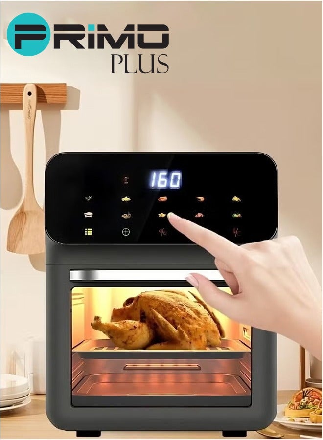 PRIMO PLUS Air Fryer, Healthy Air Fryer Without Oil, Healthy Electric Air Fryer for Frying/Grilling/Baking/Roasting 12L Capacity 1350W Power - Image 1
