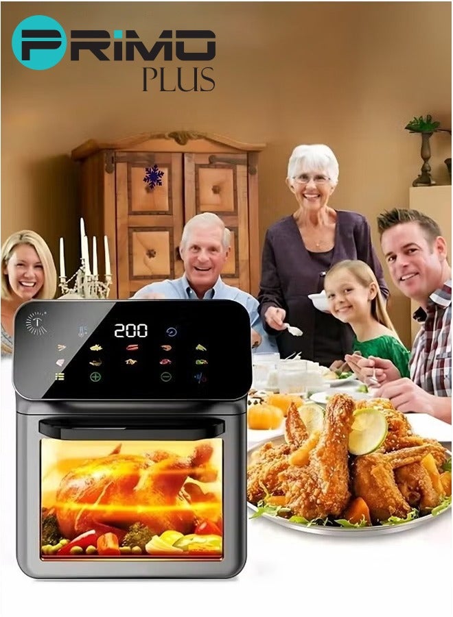 PRIMO PLUS Air Fryer, Healthy Air Fryer Without Oil, Healthy Electric Air Fryer for Frying/Grilling/Baking/Roasting 12L Capacity 1350W Power - Image 3