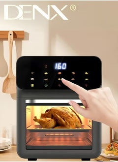 Denx Air Fryer, Healthy Air Fryer Without Oil, Healthy Electric Air Fryer for Frying/Grilling/Baking/Roasting 12L Capacity 1350W Power  - Image 1