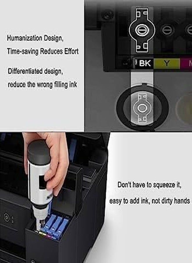 GPN PRINT 008 Black Refill Ink for Epson L6460/L6490/L6550/L6570/L6580/L11160/L15150/L15160 Printer (Black-3pcs) - Image 3