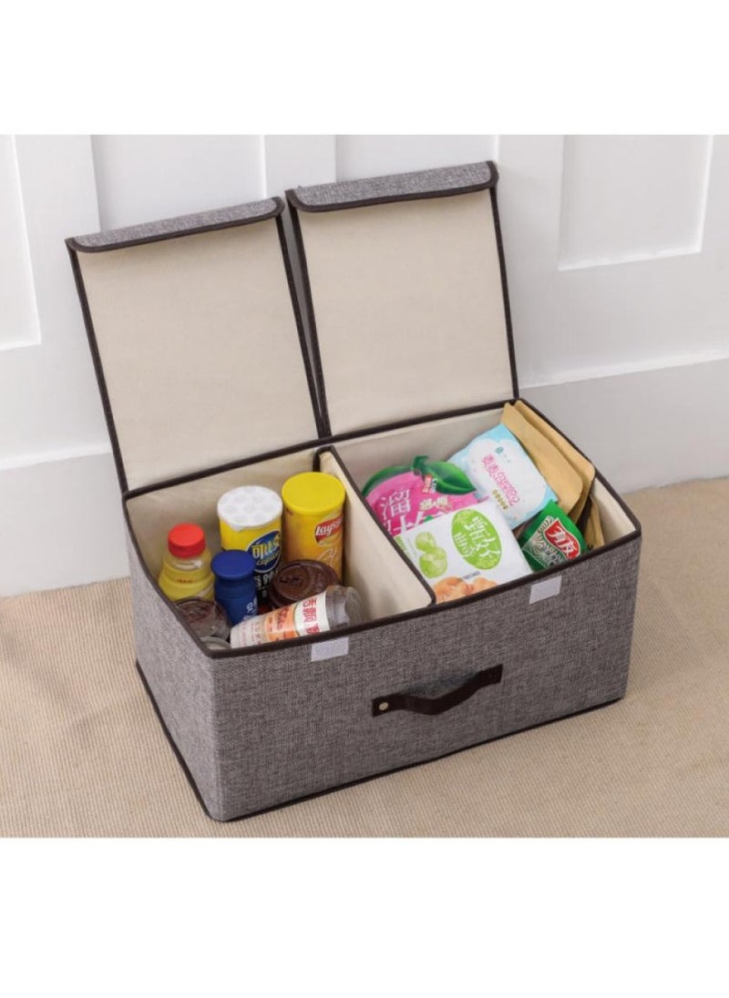AIWANTO 2 Pack Foldable Household  Storage Box Storage Bags, Clothes Storage Bins  Closet Organizers Large Capacity Storage Containers Home Office 50*30*25cm  - Image 2