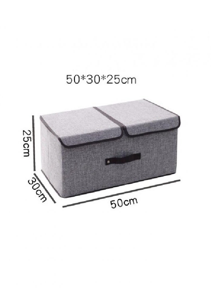 AIWANTO 2 Pack Foldable Household  Storage Box Storage Bags, Clothes Storage Bins  Closet Organizers Large Capacity Storage Containers Home Office 50*30*25cm  - Image 5