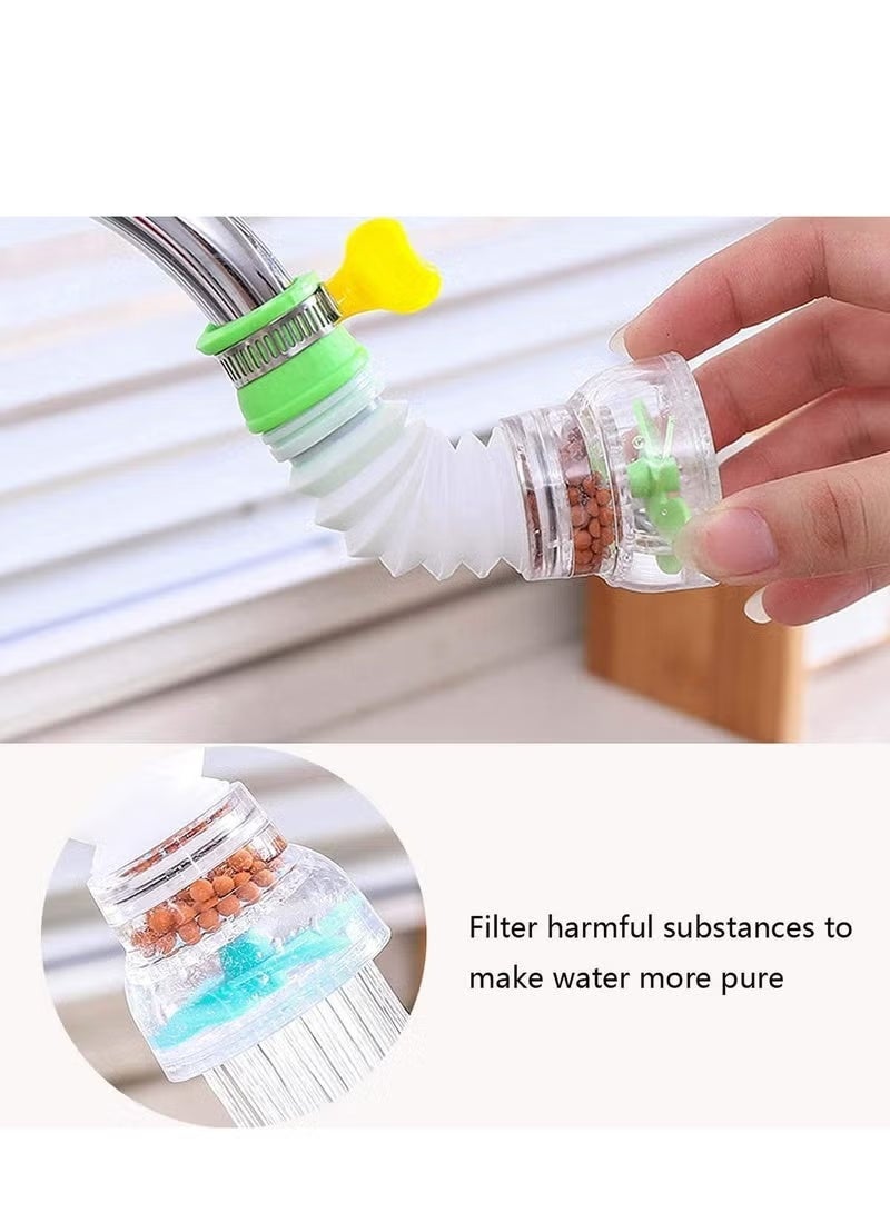 وصلة صنبور مطبخ مرنة مقاومة للرذاذ وقابلة للتمديد بزاوية 360 درجة متعدد الألوان - Image 3