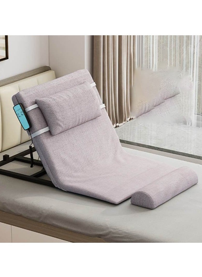 Generic - Electric Power Lifting Adjustable Bed Back Rest for Patient Back Lumbar Support, Assist Elderly to Get Out of Bed Easily, Removeable Bedrails with Pocket, 220lbs Capacity - Image 1