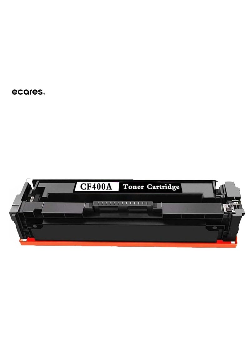 ECARES®201A Toner Cartridge CF 400A Compatible for HP Color Laserjet Pro MFP M277dw M252dw M277n M277c6 M252n M277(Black) - Image 1