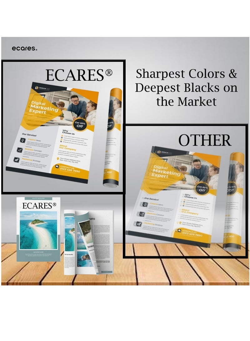 ECARES®201A Toner Cartridge CF 400A Compatible for HP Color Laserjet Pro MFP M277dw M252dw M277n M277c6 M252n M277(Black) - Image 2