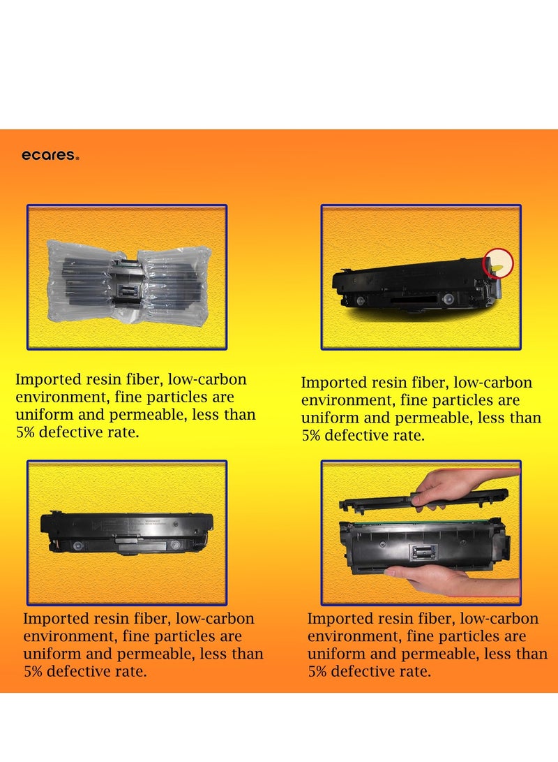 ECARES®201A Toner Cartridge CF 400A Compatible for HP Color Laserjet Pro MFP M277dw M252dw M277n M277c6 M252n M277(Black) - Image 3