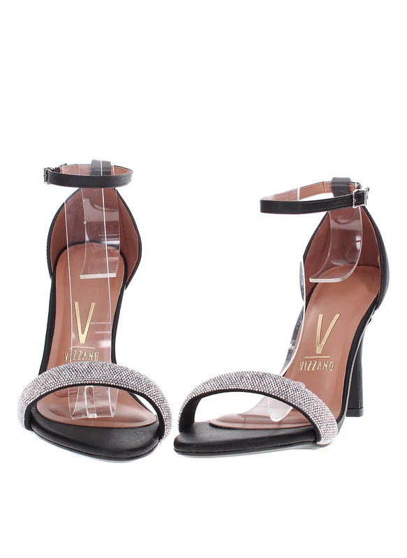 VIZZANO Block Heel Sandals for Women – Stylish Ladies Heels Sandals for Everyday Wear