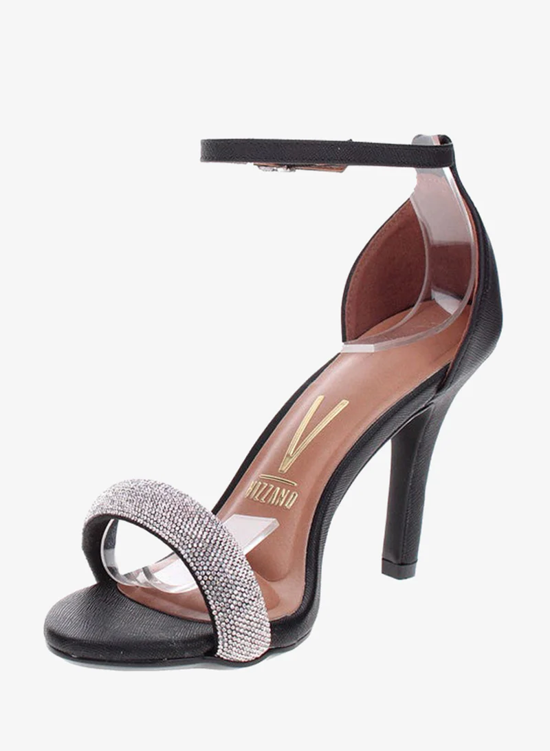 فيزانو صنادل بكعب عريض للنساء - صنادل أنيقة بكعب عالٍ للارتداء اليومي