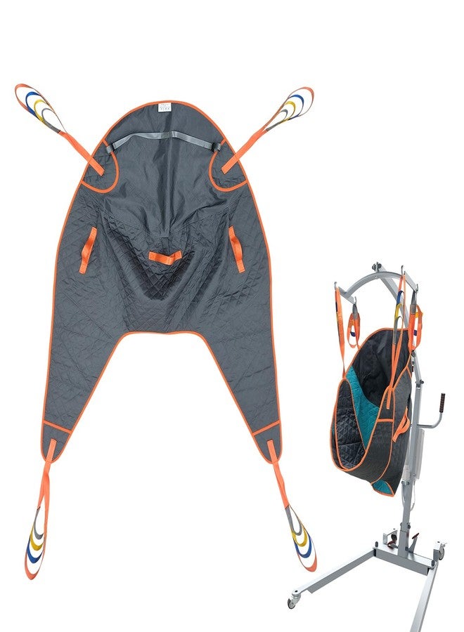 BUYHAO Padded U-Sling, Universal Patient Lift Sling for Home Use, Divided Leg Sling with Asjustable Head Support for toileting, Transfer Lift Slings, Size L, Supports up to 500 lbs - Image 1
