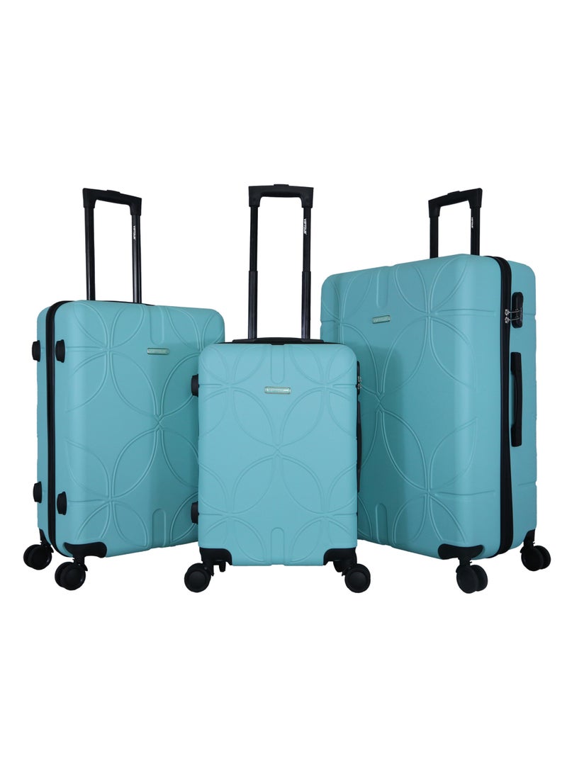 فيبتور طقم حقائب سفر 3 قطع ABS بعجلات مع نظام رقم قابل للقفل - Image 1