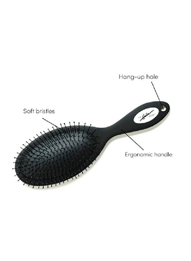 The Hair Shop Detangling Brush Safe For Hair Extenss By  909 Ergonomic Detangler Brush For Dry Or Wet Hair Combs Glides Thru Natural Curly For Men & Women  - Image 5