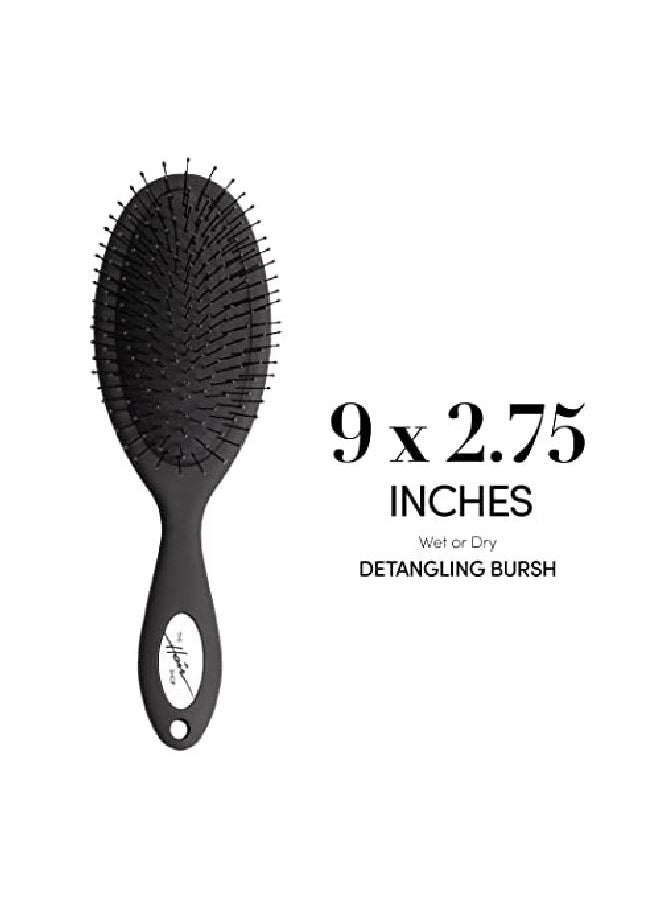 The Hair Shop Detangling Brush Safe For Hair Extenss By  909 Ergonomic Detangler Brush For Dry Or Wet Hair Combs Glides Thru Natural Curly For Men & Women  - Image 4