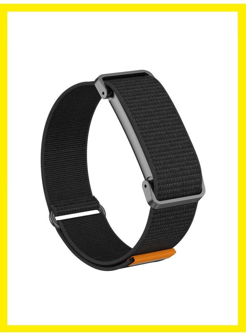 BASEMENT-1 Breathable Nylon Replacement Band Compatible With Google Fitbit Air, With Metal Protective Case, Quick Release Design, Black - Image 5