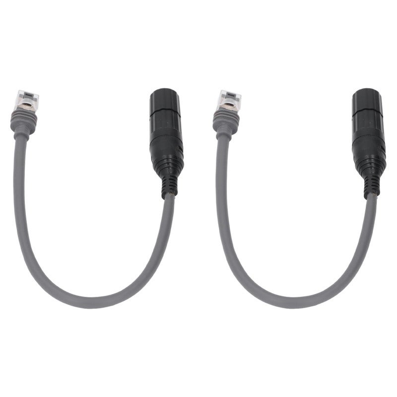 مجموعة محول SPX ذكر إلى RJ45 مع كابل نحاسي محمي 26AWG - وحدة توصيل مباشر مع محول RJ45 أنثى T568B لأجهزة الأقمار الصناعية المستطيلة من الجيل الثالث - موصل إيثرنت مقاوم للماء للاستخدام الداخلي والخارجي - Image 4