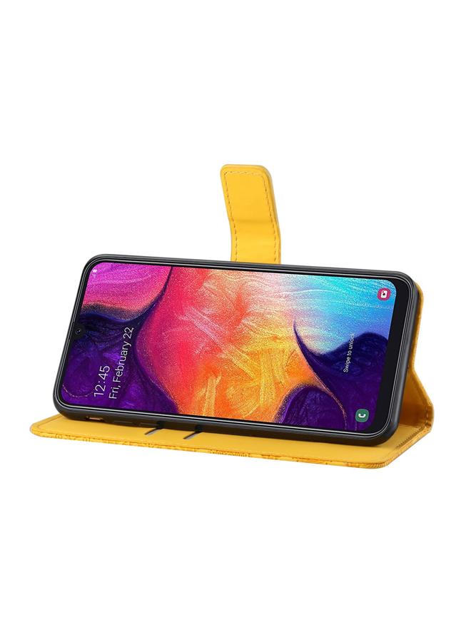 S-TOP Case For Samsung Galaxy A50 Ethnic Style Embossed Pattern Horizontal Flip Leather Case with Holder & Card Slots & Wallet & Lanyard - Image 5