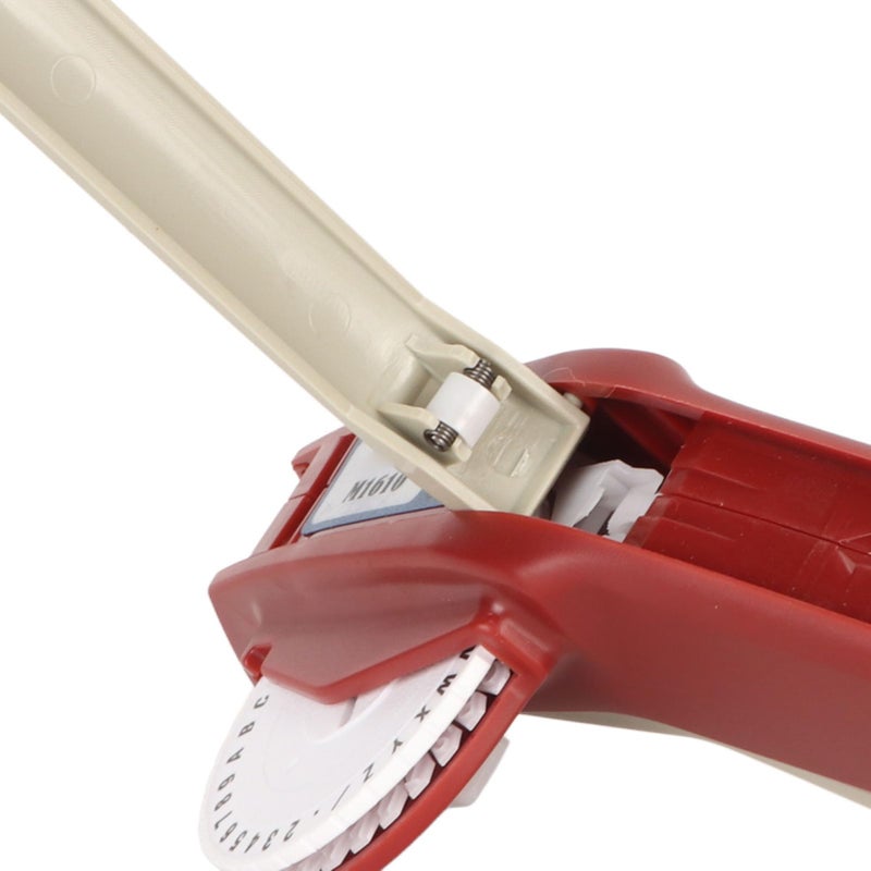 طابعة النقش المحمولة ذات الملصقات اليدوية باللون الأسود مع 36 حرفًا قابلًا للطباعة للمطبخ والمكتب والأعمال اليدوية - Image 3