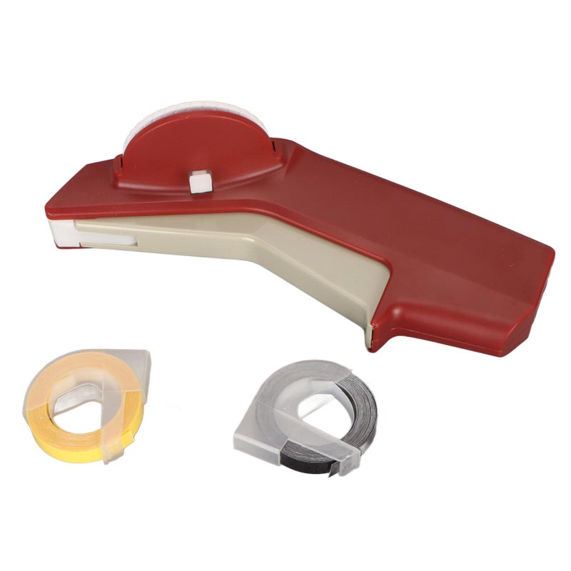 طابعة النقش المحمولة ذات الملصقات اليدوية باللون الأسود مع 36 حرفًا قابلًا للطباعة للمطبخ والمكتب والأعمال اليدوية - Image 2