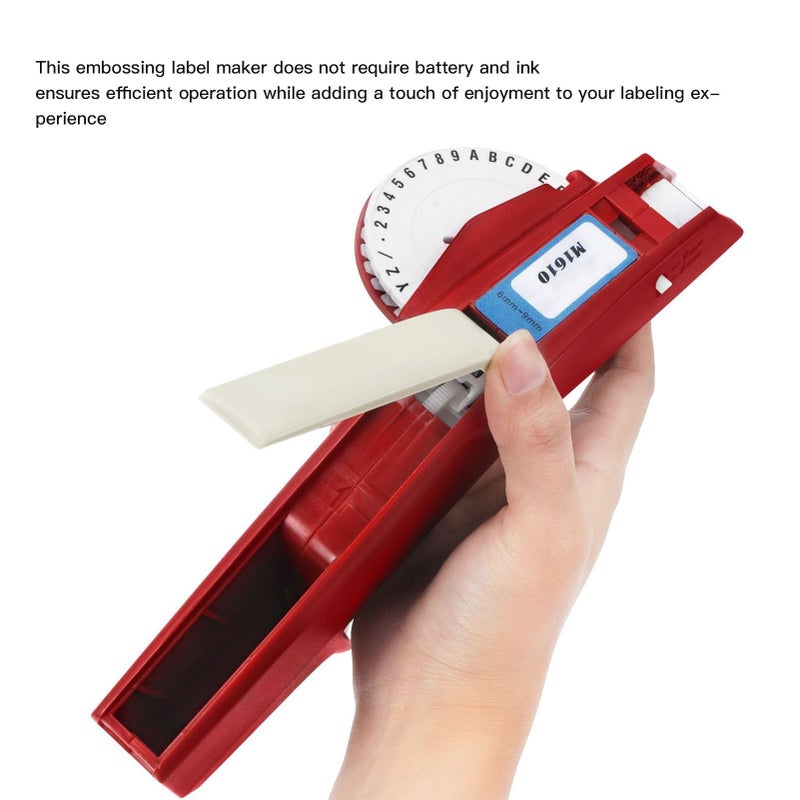 طابعة النقش المحمولة ذات الملصقات اليدوية باللون الأسود مع 36 حرفًا قابلًا للطباعة للمطبخ والمكتب والأعمال اليدوية - Image 4