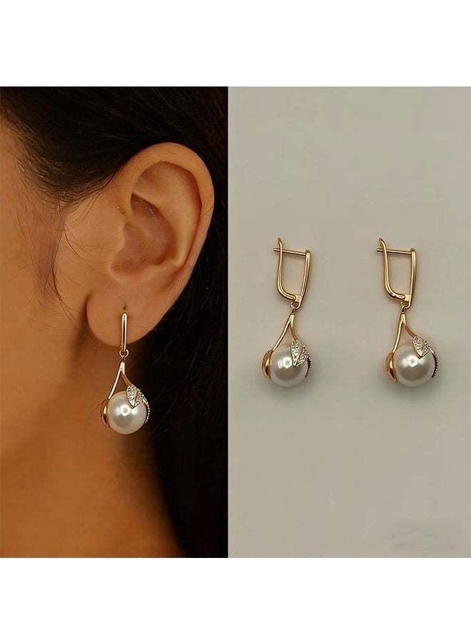 JCB CHIC 1pair  Long Drop Earrings for Women Rose Gold Color Fashion Minimalist Geometric Earrings for Everyday Jewelry Gifts - Image 1