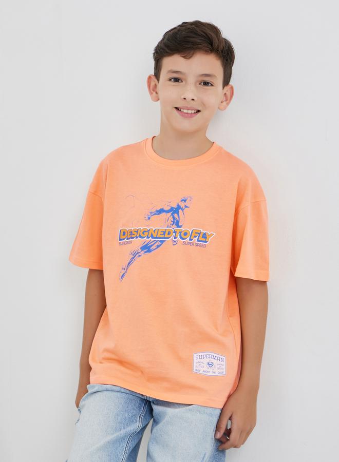 Styli Slogan Print Short Sleeve T-Shirt - Image 1