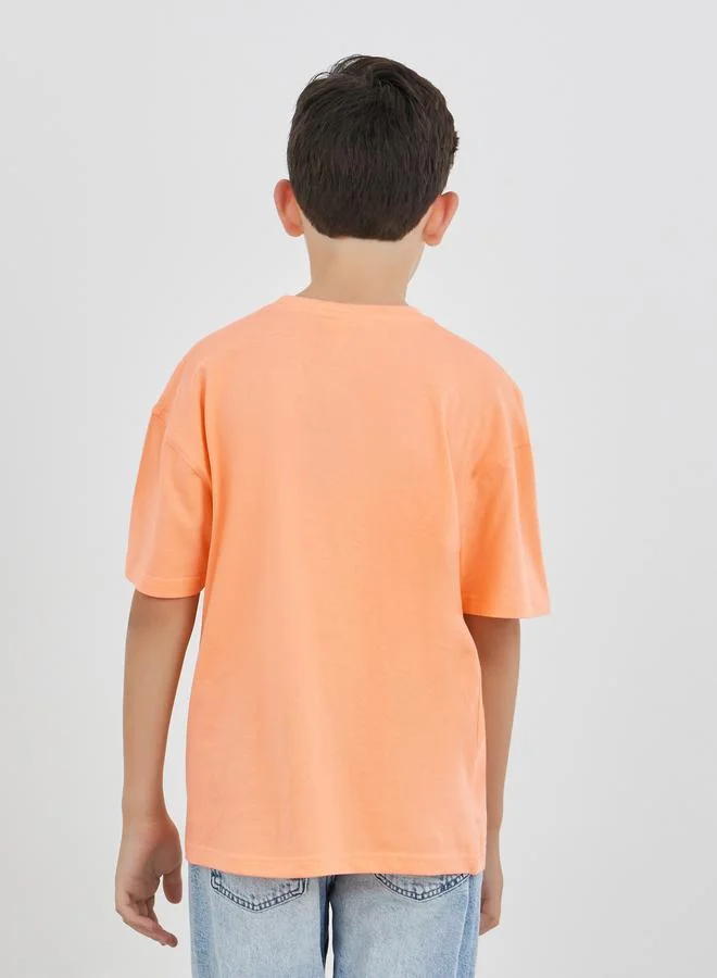 Styli Styli Slogan Print Short Sleeve T-Shirt