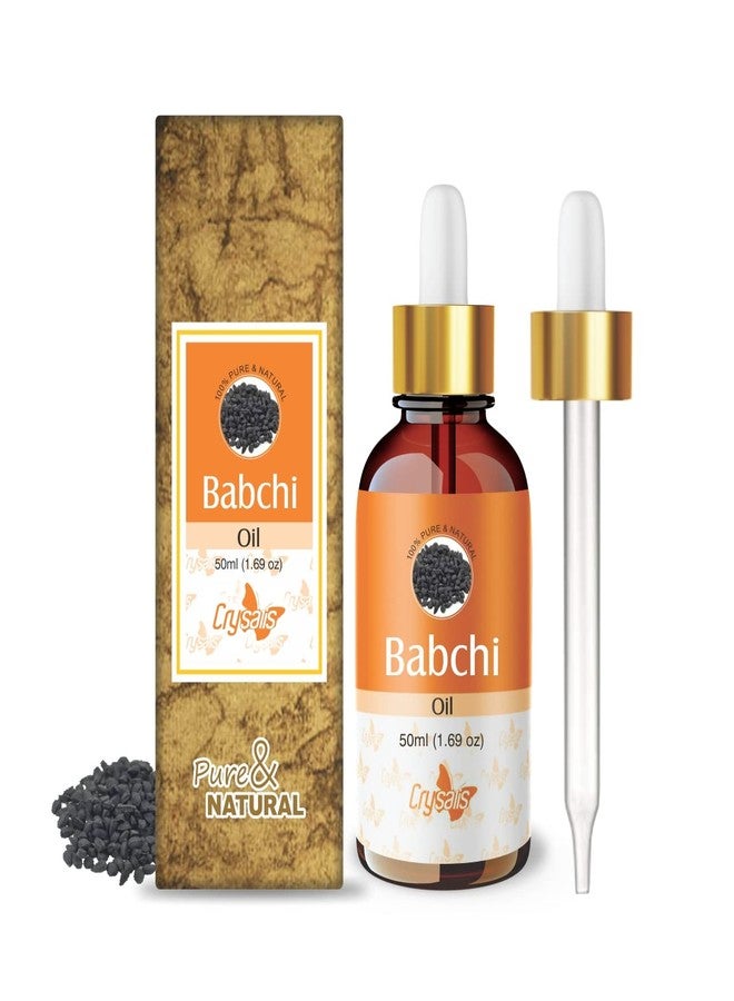Crysalis Babchi (Psoralea Corylifolia) Oil|100% Pure & Natural Undiluted Carrier Oil Organic Standard For Skin & Haircare|Therapeutic Grade Oil, Plumps Skin, Repairs Dry Itchy Scalp 50ml - Image 1