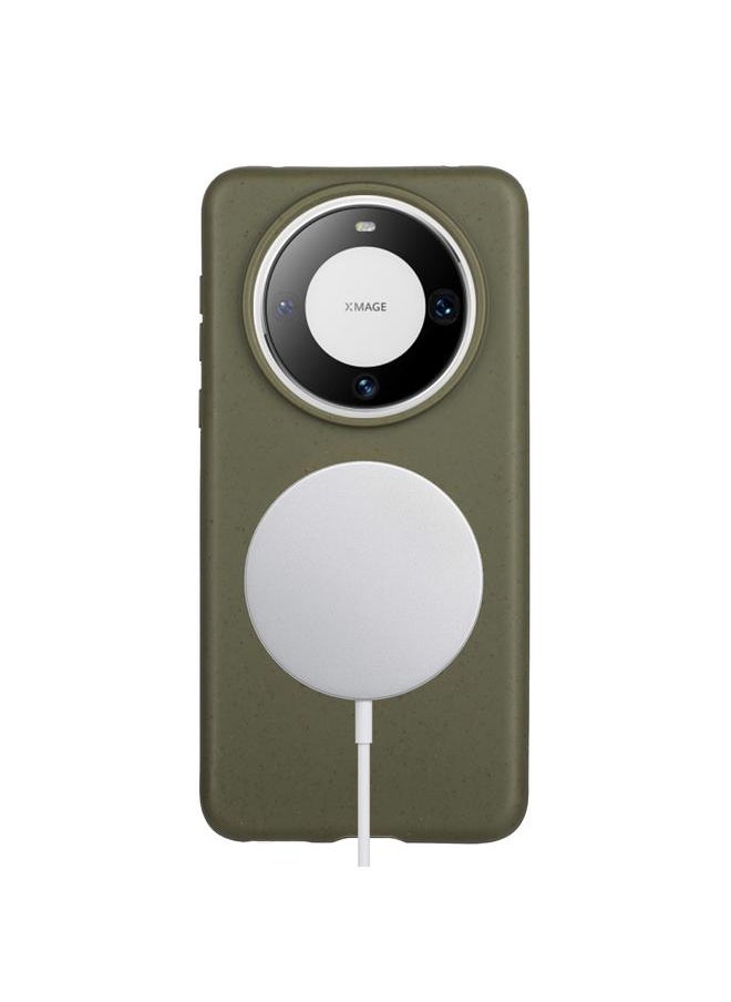 Zaboon - Case For Huawei Mate 60 Wheat MagSafe Magnetic Straw Material + TPU Phone Case - Image 1