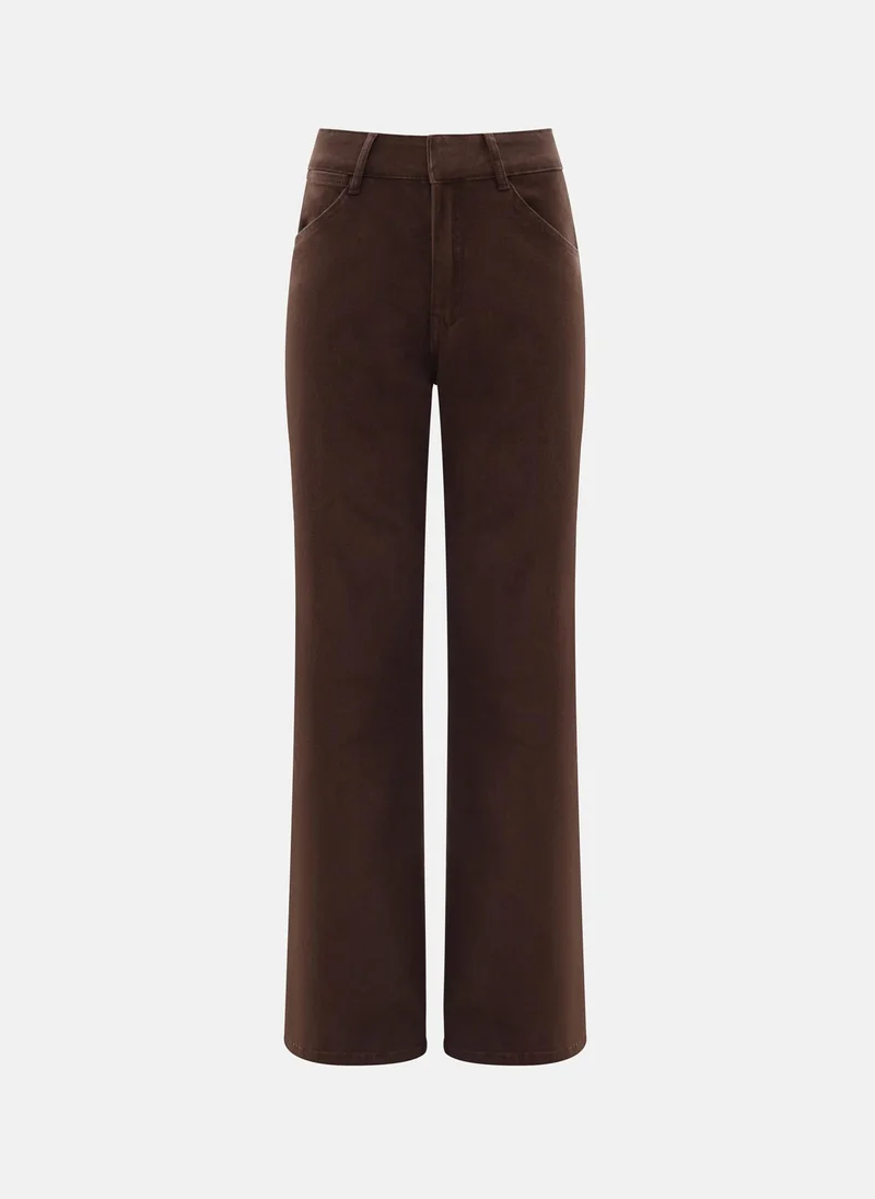 ليتشي بنطال جينز واسع من قماش الدنيم الملون