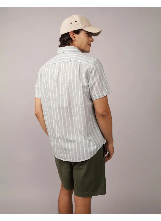 امريكان ايجل AE Poolside Plaid Button-Up Shirt