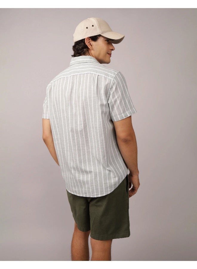 American Eagle AE Poolside Plaid Button-Up Shirt  - Image 2