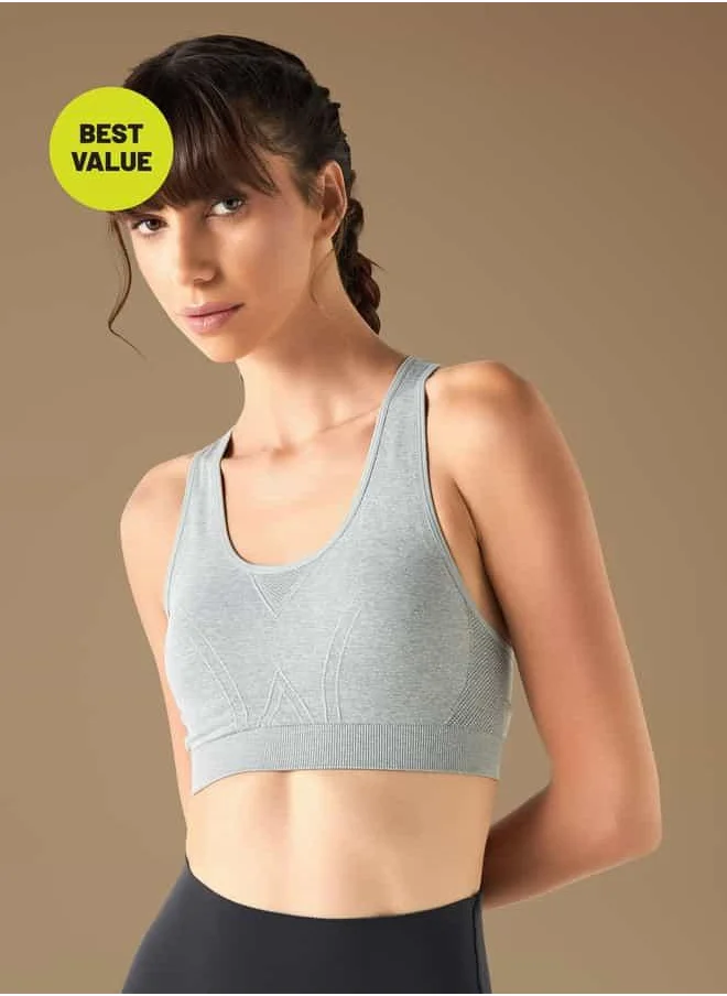 ادوت Textured Racerback Sports Bra
