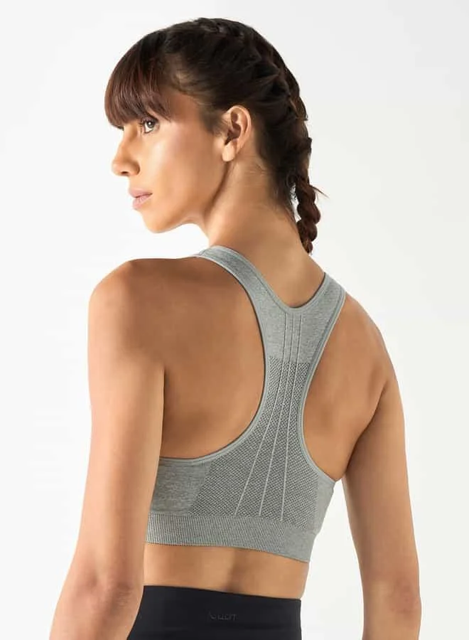 ADOT by Splash Textured Racerback Sports Bra