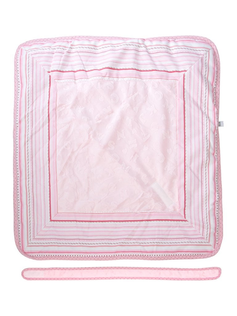 mee mee Mee Mee 100% Soft Cotton Hooded Baby Wrapper Cum Warmer, Blanket with Hood for New Born Baby 0 to 6 Months (Pink) - Image 3