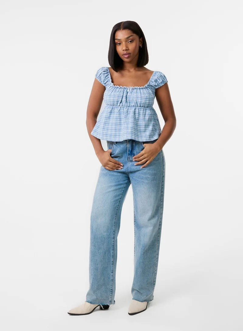 Pink Vanilla  Milkmaid Crop Top for Women | Best Price UAE