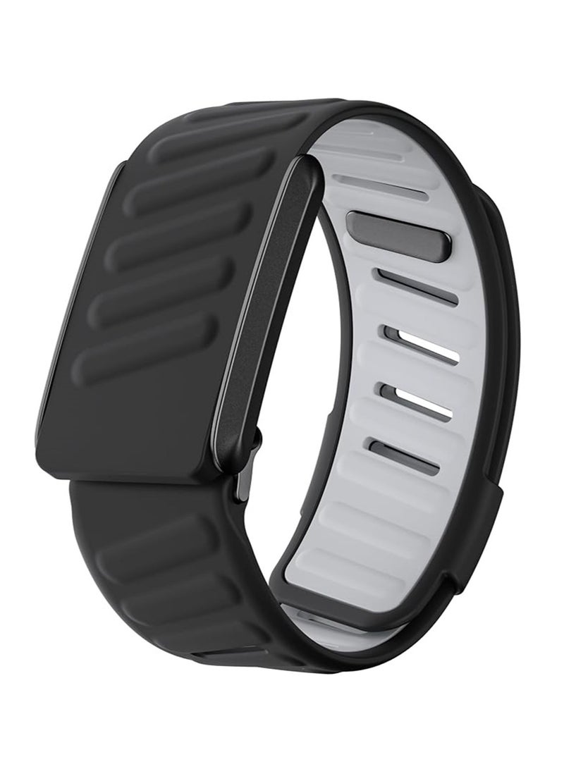 Comfort Durable Silicone Wristband Compatible with WHOOP 4.0 Band, Soft Silicone Sports Loop Strap for Men & Women, with U Shapped Connector  - Image 1