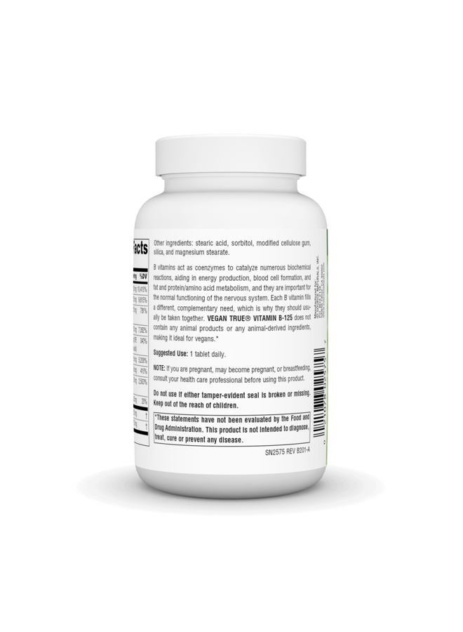 Source Naturals Vegan True B, 60 Tablets - 125mg - Image 3