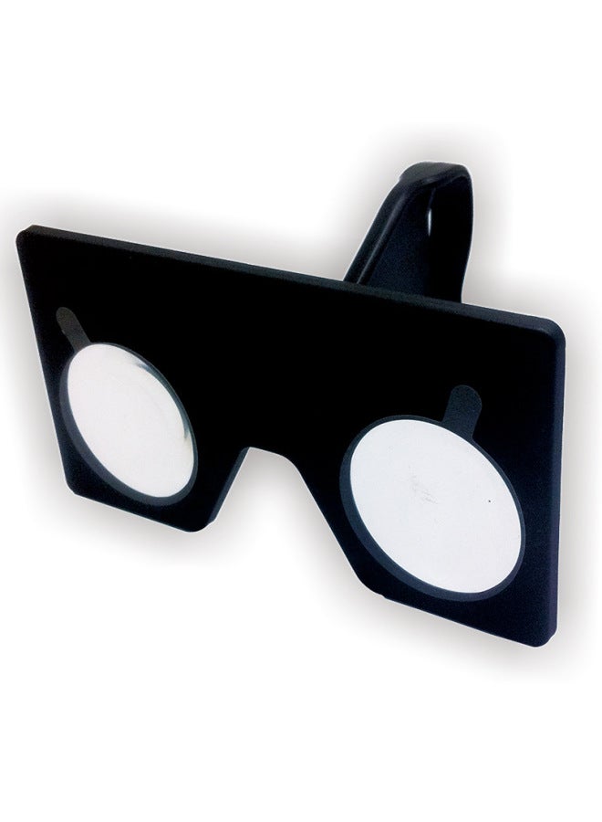 Portable Folding Mini High Light Transmission Lens Box Virtual Reality VR 3D Glasses-Color:White  - Image 3