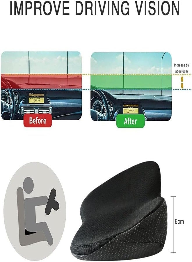 Livtribe Car Seat Cushion - Memory Foam Car Seat Pad - Sciatica & Lower Back Pain Relief - Car Seat Cushions for Driving - Road Trip Essentials for Drivers(Black) - Image 3