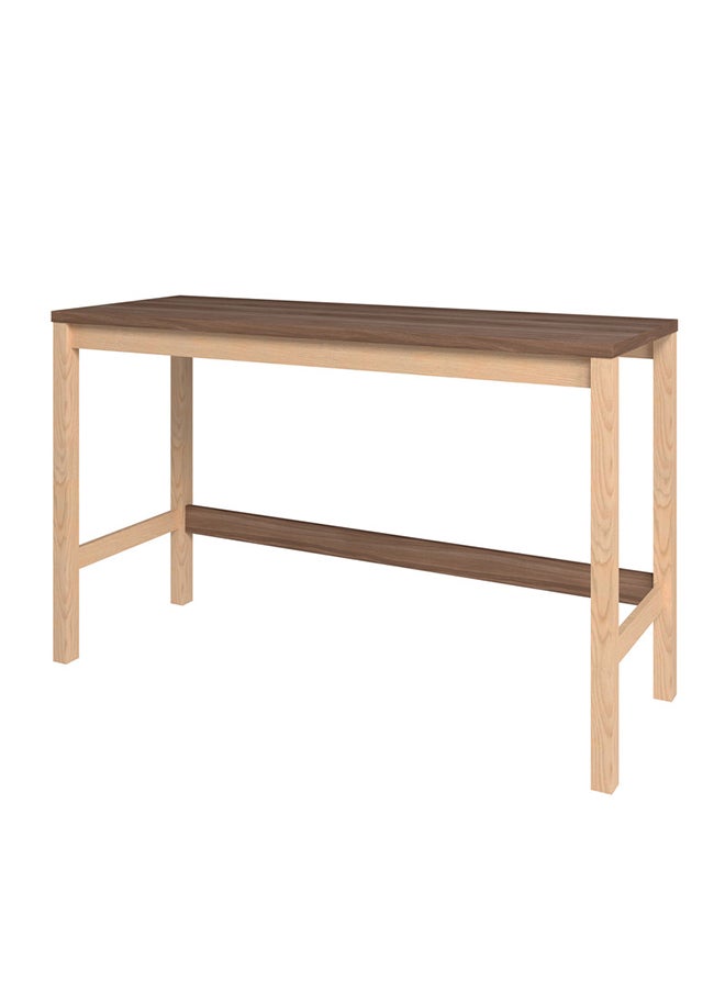 Home Box Home Office Table,Computer Desk Of High Quality And Easy To Install  - Mdp 15Mm Color Nutbrown 135 x 44.5 x 81 cm  - Image 3