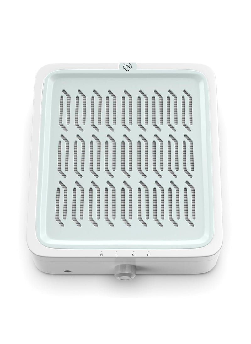 ZIZZON ZIZZON Nail Dust Collector Low Noise with Reusable Filter for Nail Tech, 120W Power Vacuum Fan Dust Collector Extractor, Electric Dust Suction Machine for Acrylic Gel Nail Polishing Nail Salon 