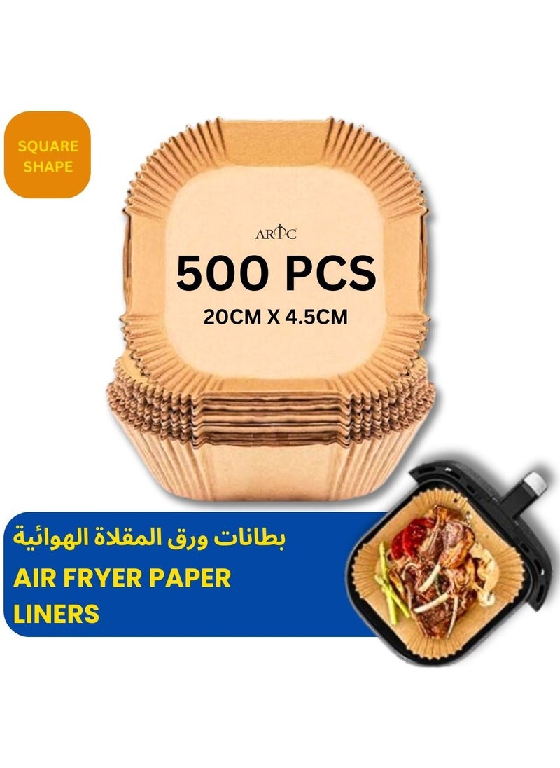 ARTC ARTC Air Fryer Disposable Food Grade Paper Liner And  Non-Stick Oil Resistant Microwave And Oven Parchment For Baking And Roasting Square Shape 20cm  - Image 5