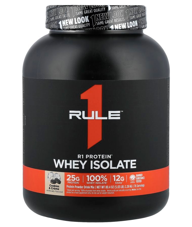 R1 Protein™ Whey Isolate Cookies & Creme 5.03 lb (2.28 kg)